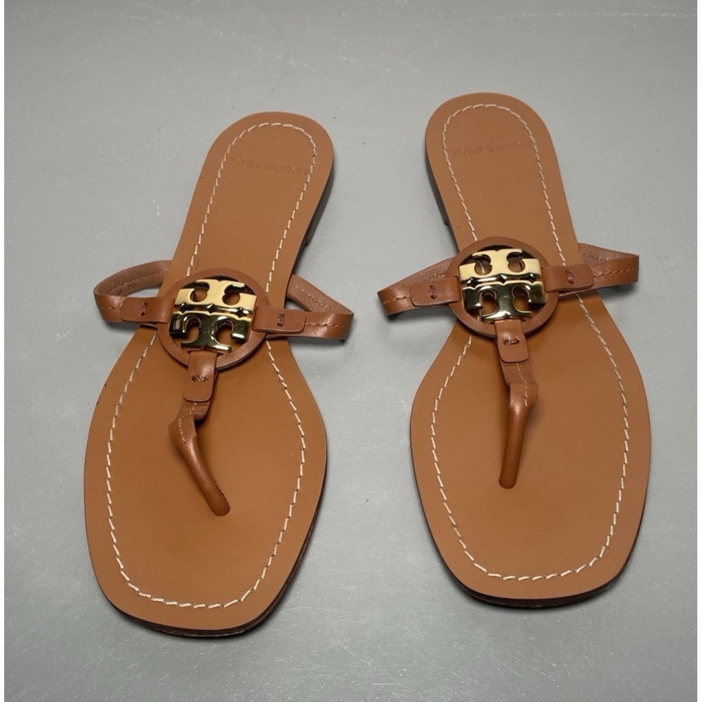 Tory Burch Mini Miller Sandal Vintage Vachetta Size 7M